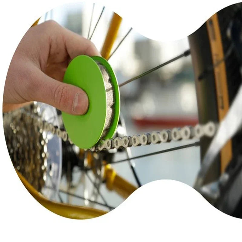 1PC Bicycle Chain Lubricator Oiler Lubrication Disc Rolling Wheel Maintenance Oiler Cycling Sports Chain Maintenance Tools