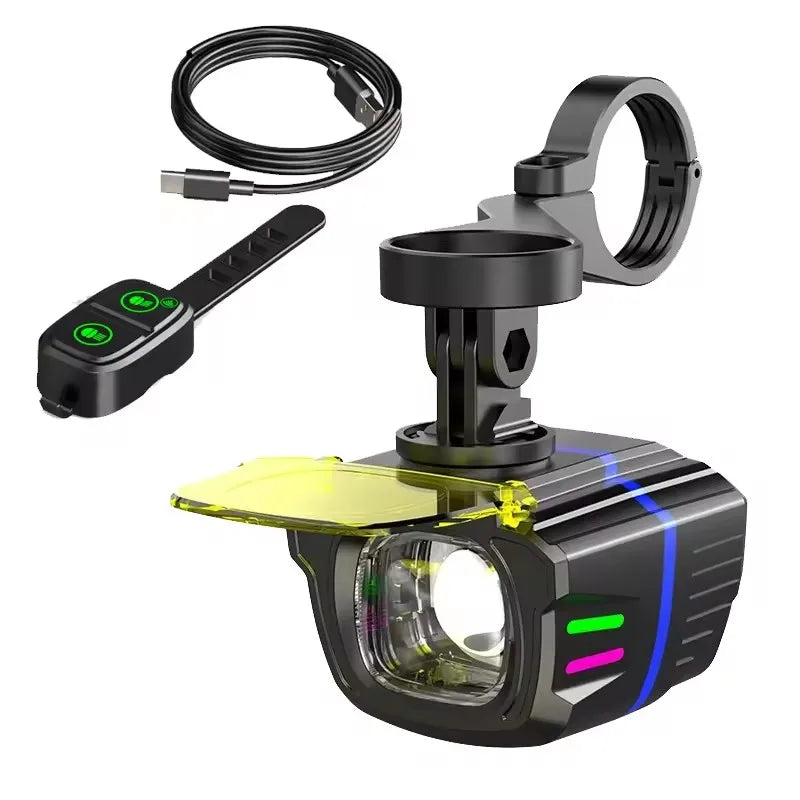 Super Bright Bicycle Headlight 5000 Lumens 20000mAh Aluminum Bicycle Light Front Back Rear Taillight MTB Bike Light Flashlight