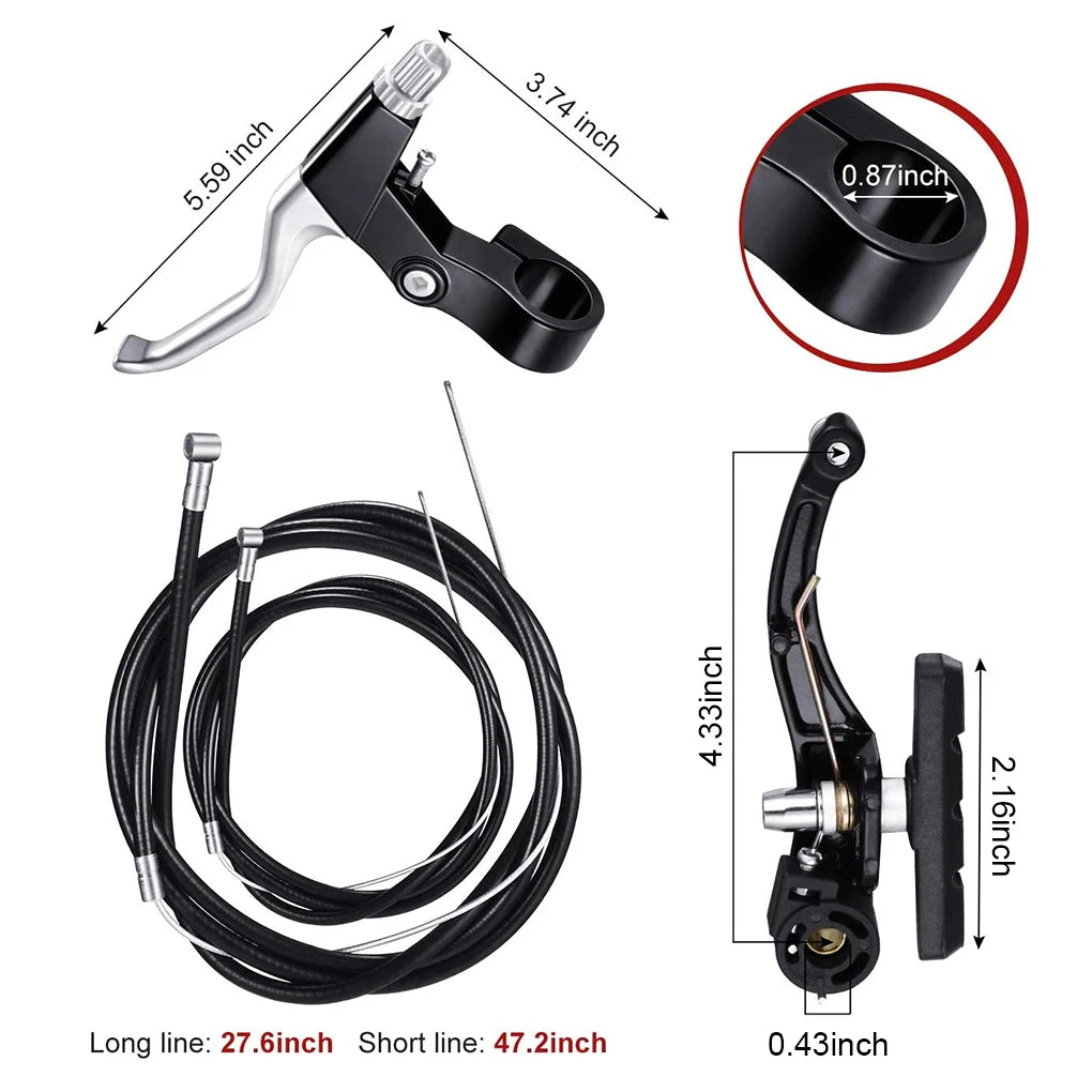 6 Pieces/Kit Mountain Bicycle V Brake Portable Detachable Adjustable Outdoor Sport Replacement Parts Component